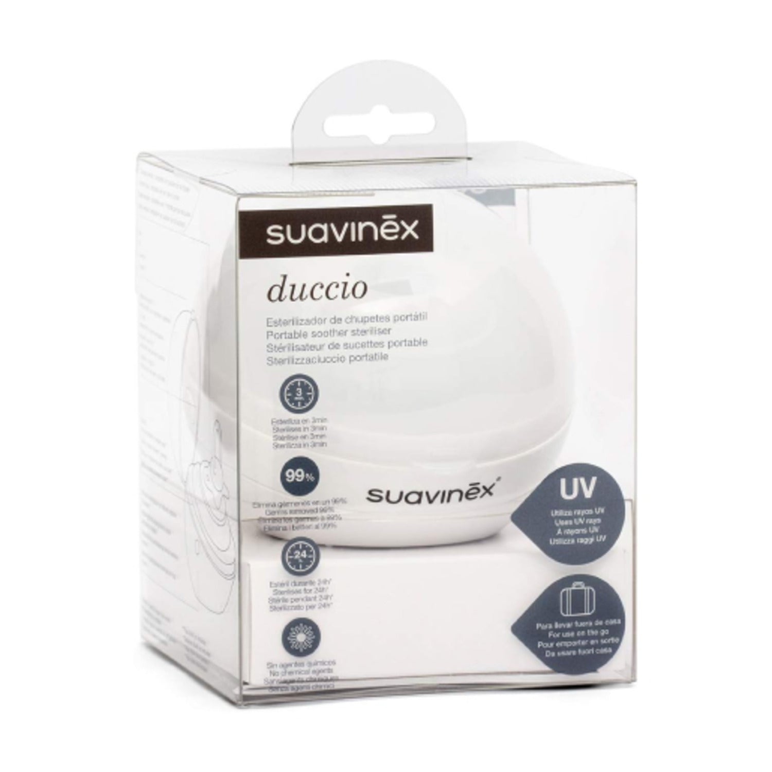 Duccio UV Pacifier Sterilizer White