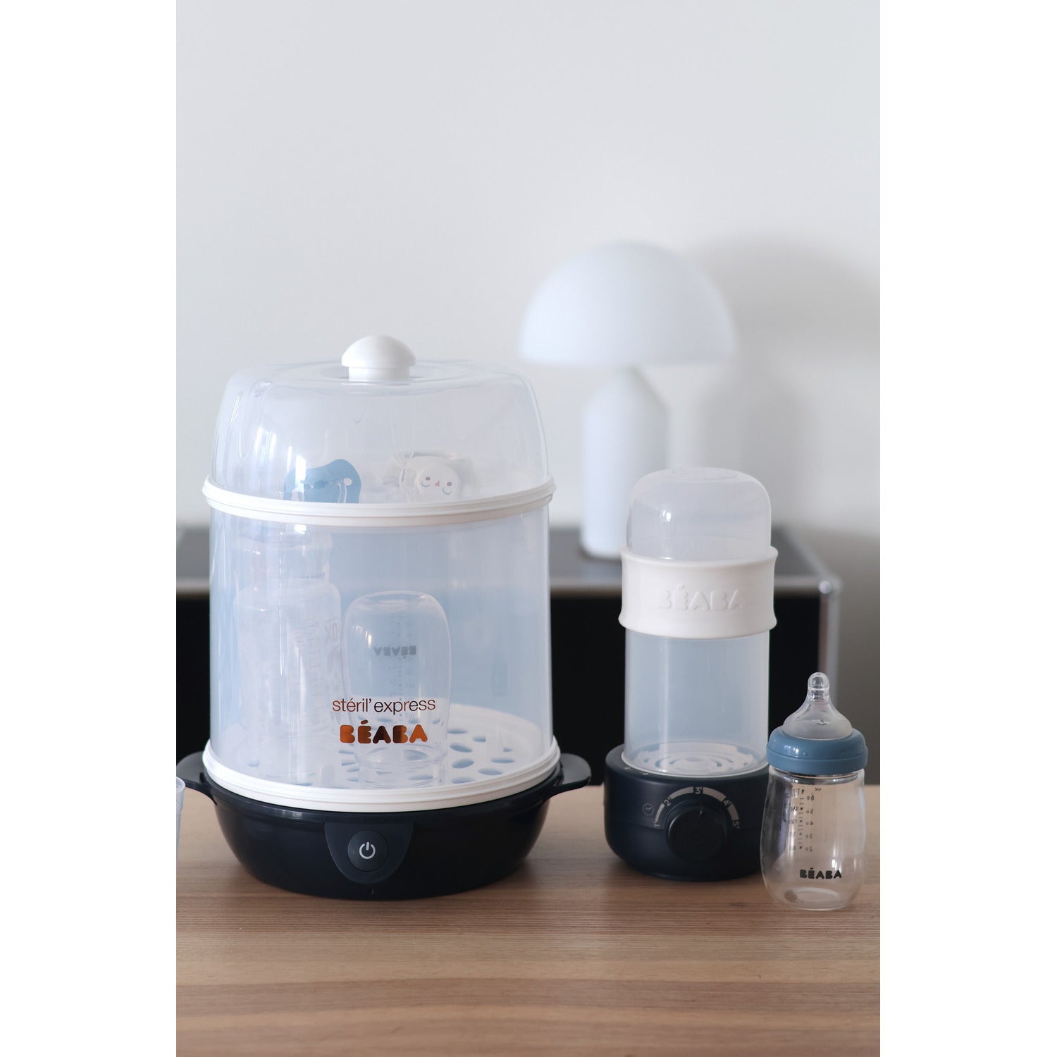 Babymilk Second Bottles And Jars Reheater & Steriliser - Night Blue