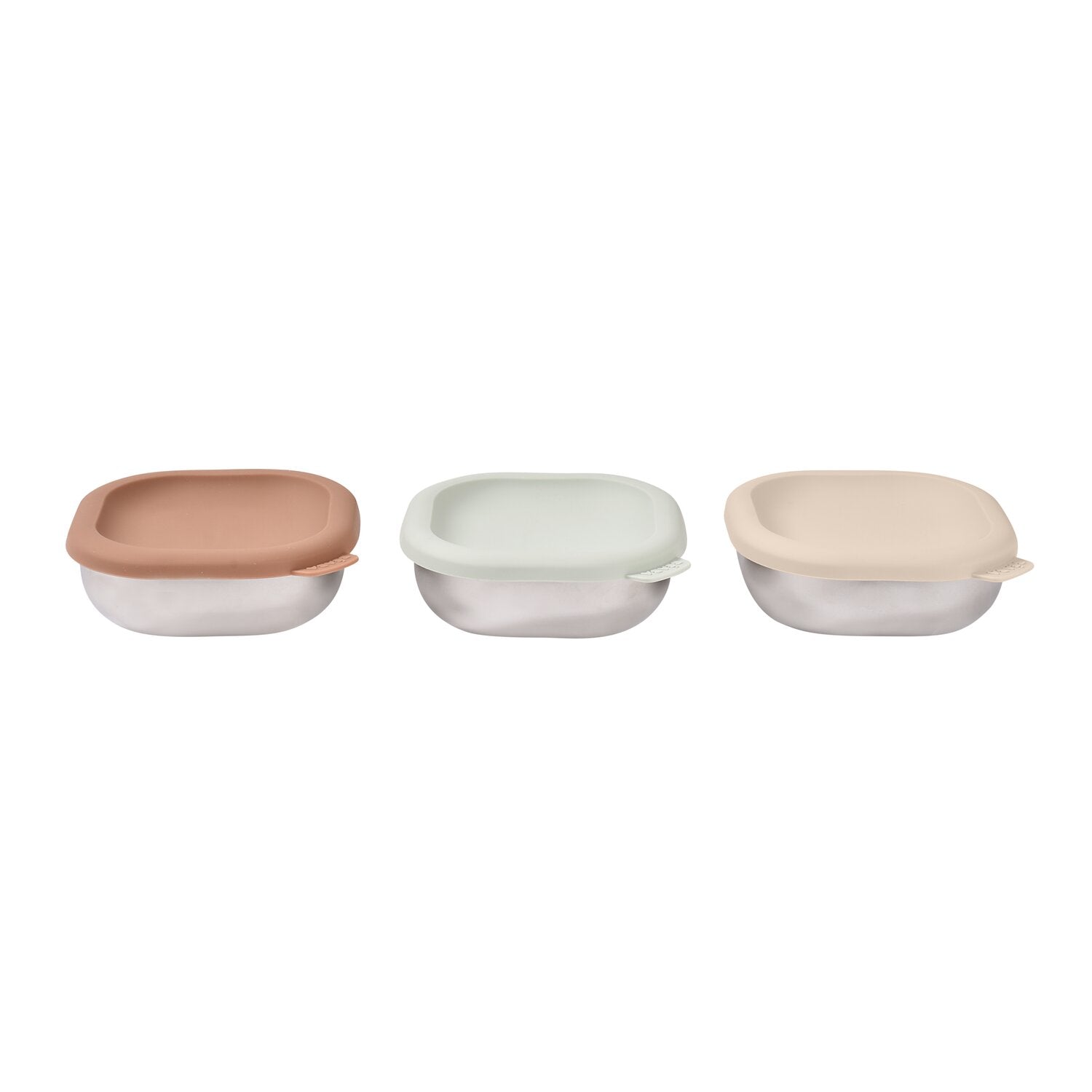 Stainless Steel Baby Bowls with Lid Set of 3, Microwave-Safe