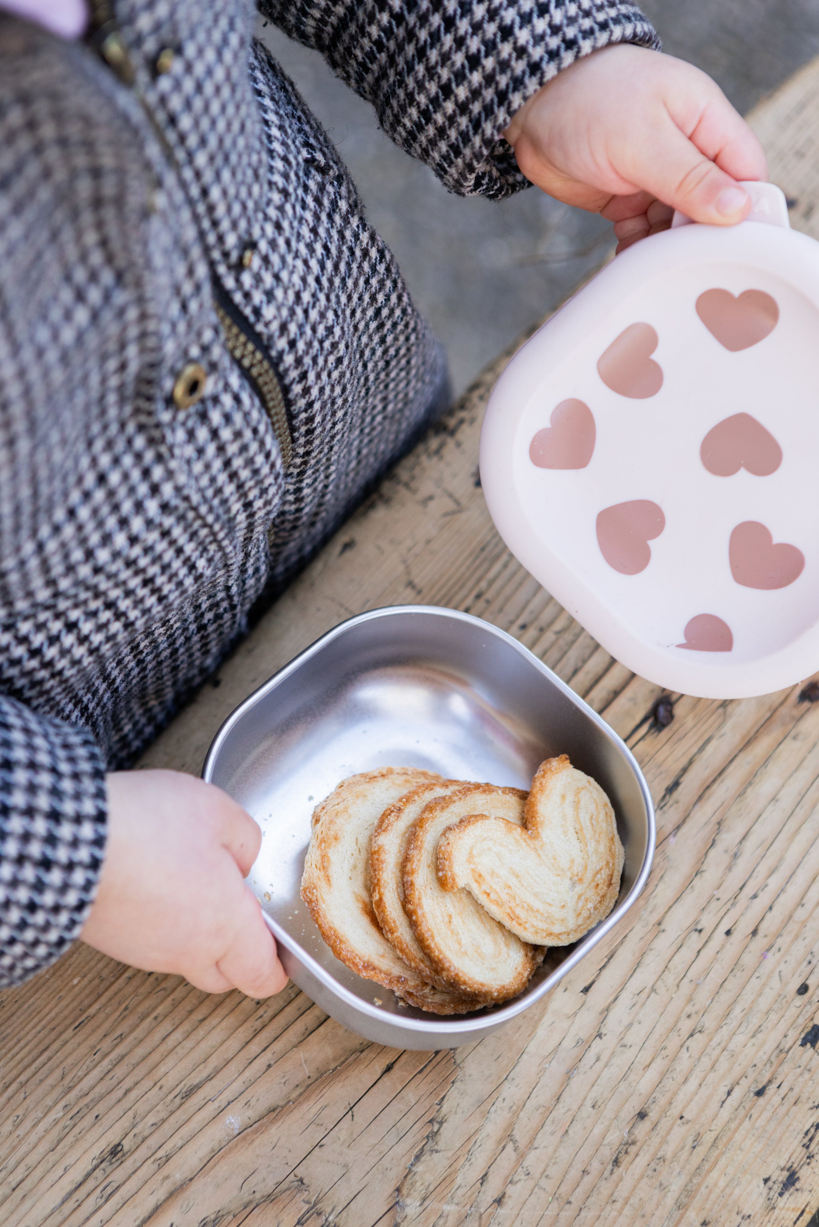 Stainless Steel Baby Bowls with Lid Set of 3, Microwave-Safe