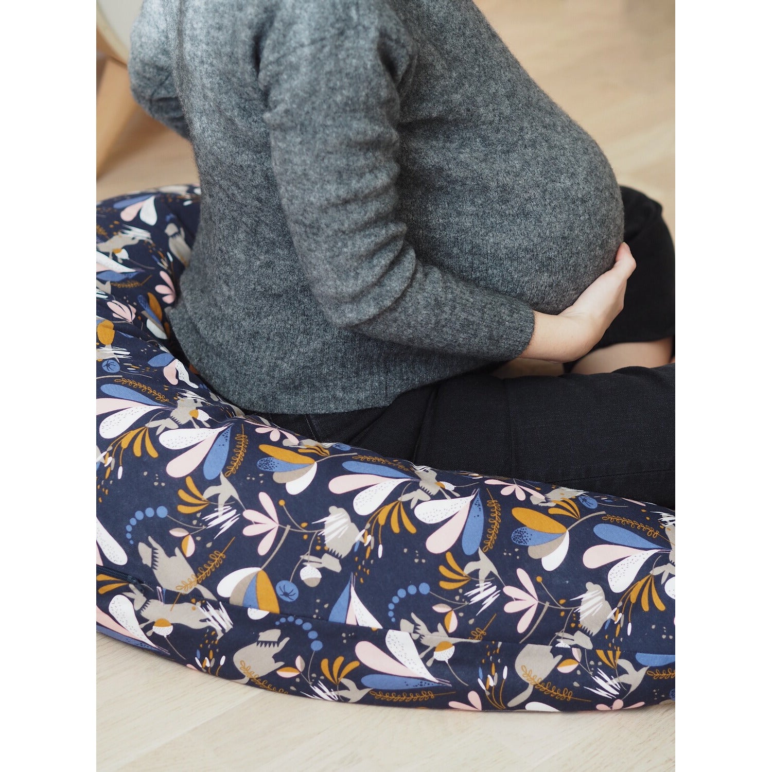 #color_Print jersey Lorena blue