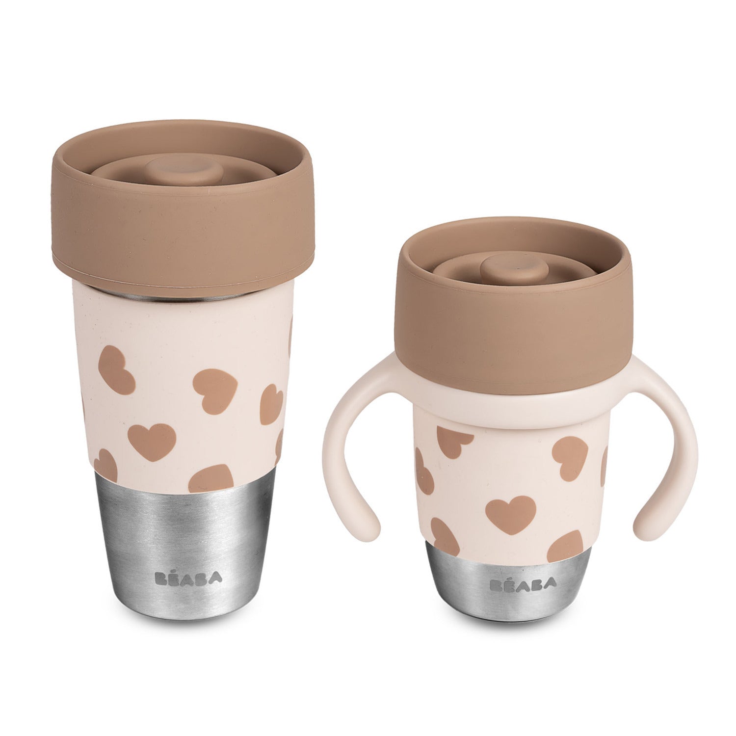 Mini & Me Click & Drink 不鏽鋼 360° 學習杯 240ml/480ml  Big Love