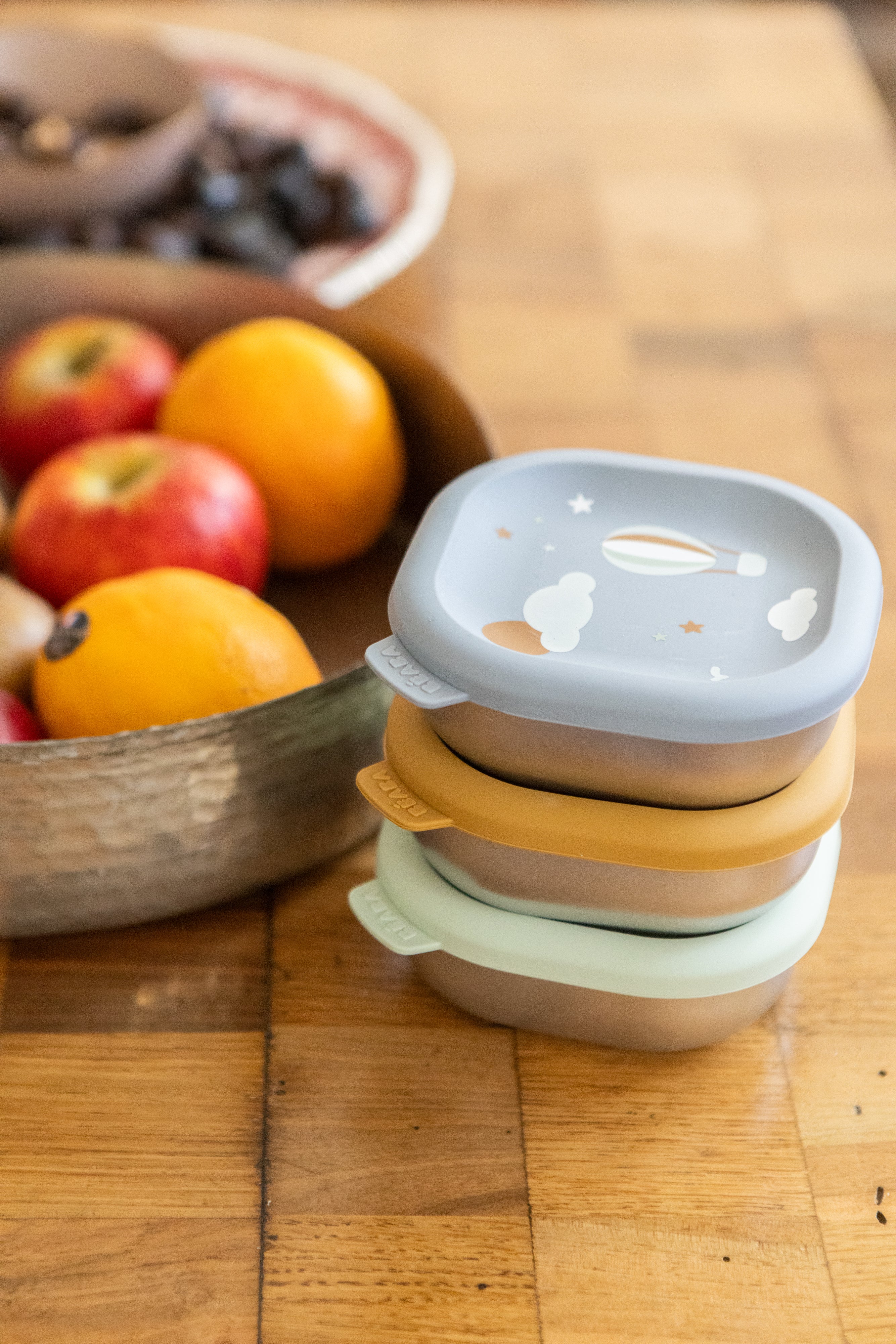 Stainless Steel Baby Bowls with Lid Set of 3, Microwave-Safe