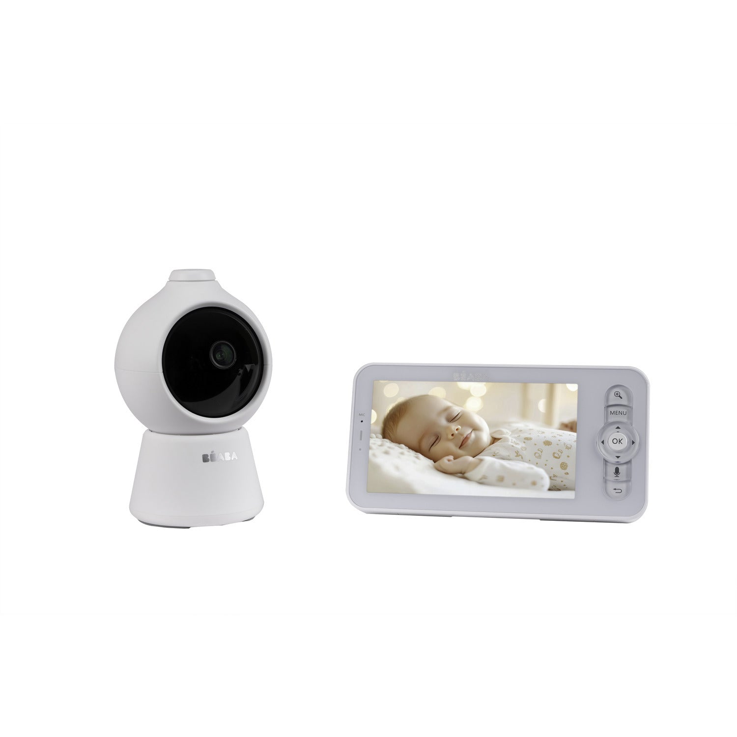 Zen Smart AI 智能嬰兒監視器 三合一 夜燈360° 雲台全景旋轉 Wifi QHD 4MP高清鏡頭 5吋720P高清屏幕