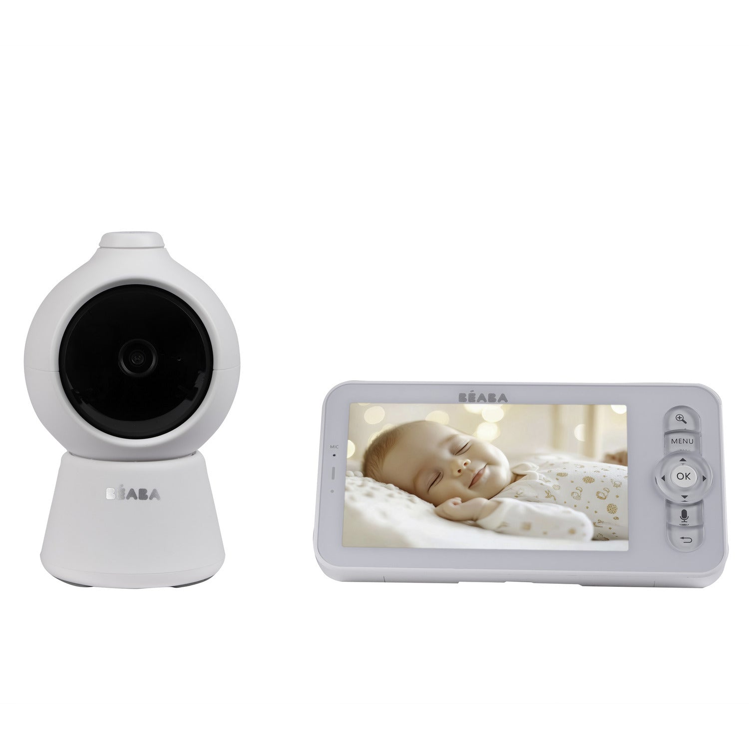 Zen Smart AI 智能嬰兒監視器 三合一 夜燈360° 雲台全景旋轉 Wifi QHD 4MP高清鏡頭 5吋720P高清屏幕
