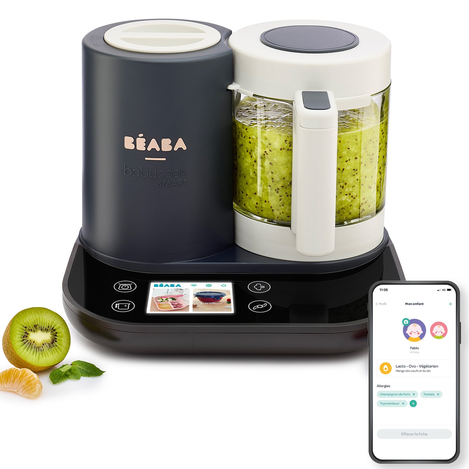 Babycook® Smart 智能嬰兒食物調理機 – 木炭灰