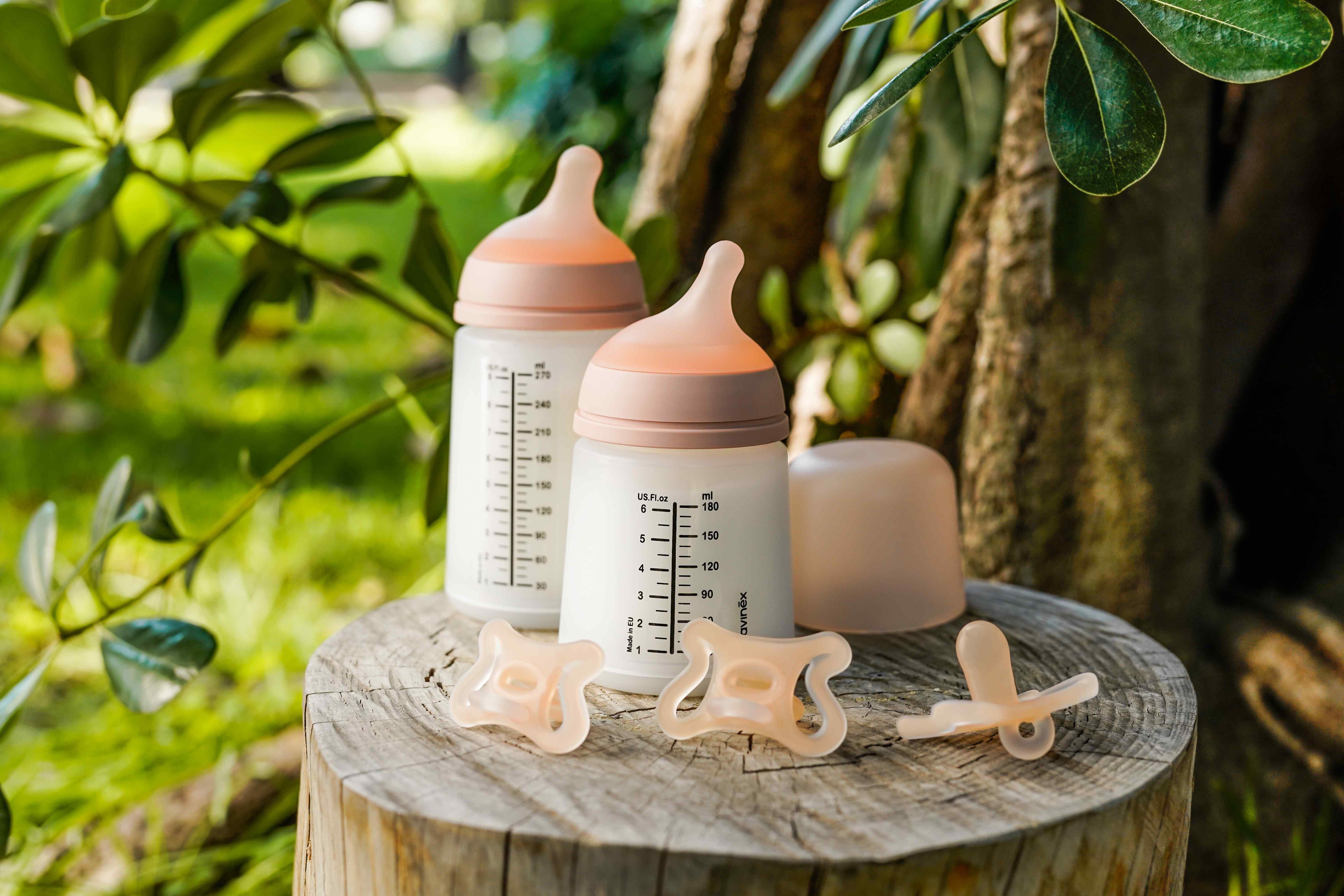 Zero Zero 防脹氣仿母乳奶瓶 M中流量套裝 (270 ml / 3M+)